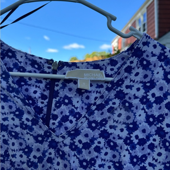 Michael Kors blue floral flowers dress, size small - Picture 2 of 3